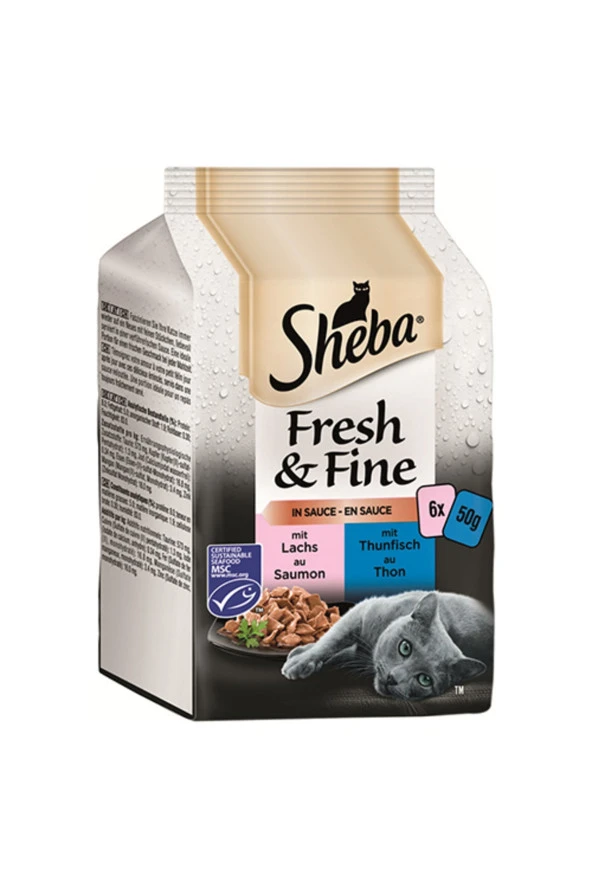 Sheba Fresh&fine Balık Seçkisi 6x50 Gr