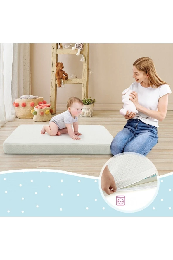 Ortopedik Cotton Bebek Yatağı Park Beşik Yatağı Çocuk Yatakları Oyun Parkı Yatağı 65x95