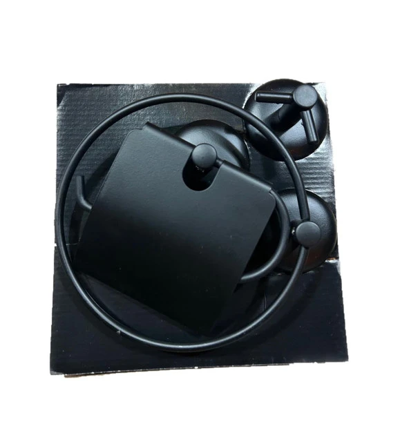 Dömark 3'lü Banyo Seti Siyah 71853