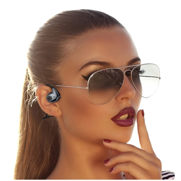 QASUL Koşu için Hava İletimli Kablosuz Mikrofonlu Spor Kulaklıklar Bluetooth V5.3 - 6