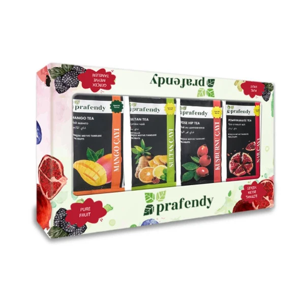 PRAFENDY HEDİYELİK TEK İÇİMLİK 8 Lİ ÇAY KAMPANYA KUTU 8 x 15 gr
