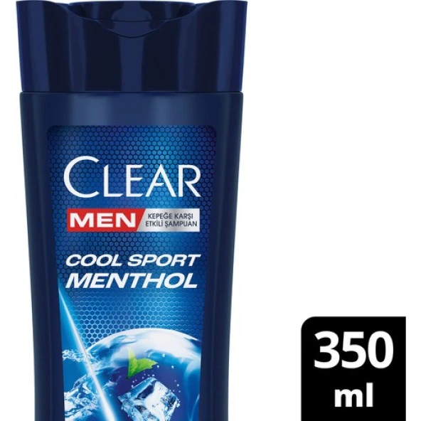 Clear Men Kepeğe Karşı Etkili Şampuan Cool Sport Menthol 350 Ml