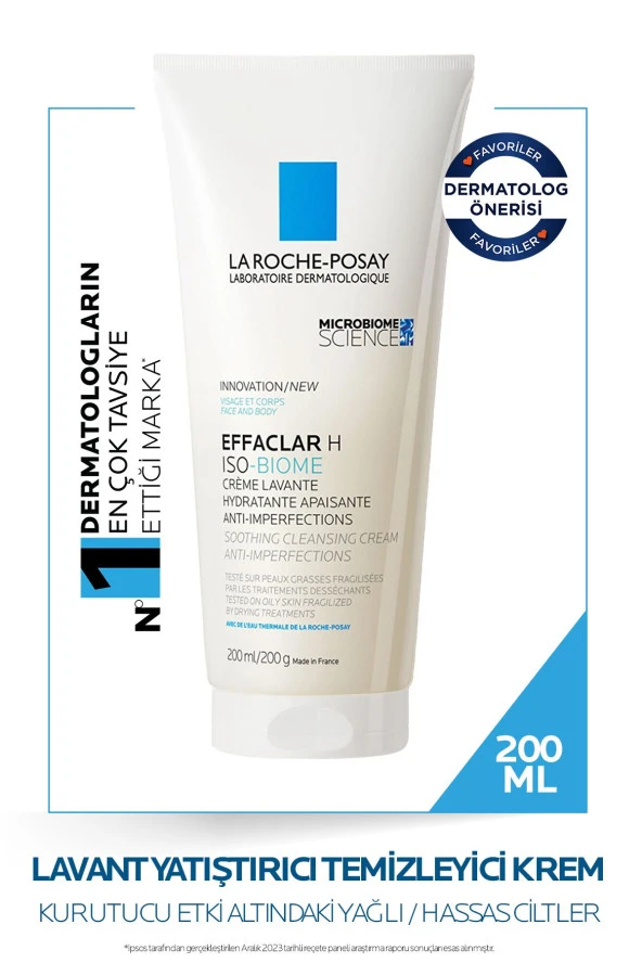 La Roche Posay Effaclar H Isobiome Lavant Yatıştırıcı Ve Temizleyici Krem