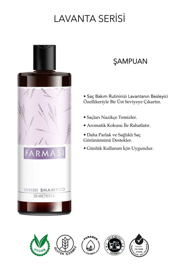 FARMASİ LAVANTA ŞAMPUAN 500 ML ürün görseli 1