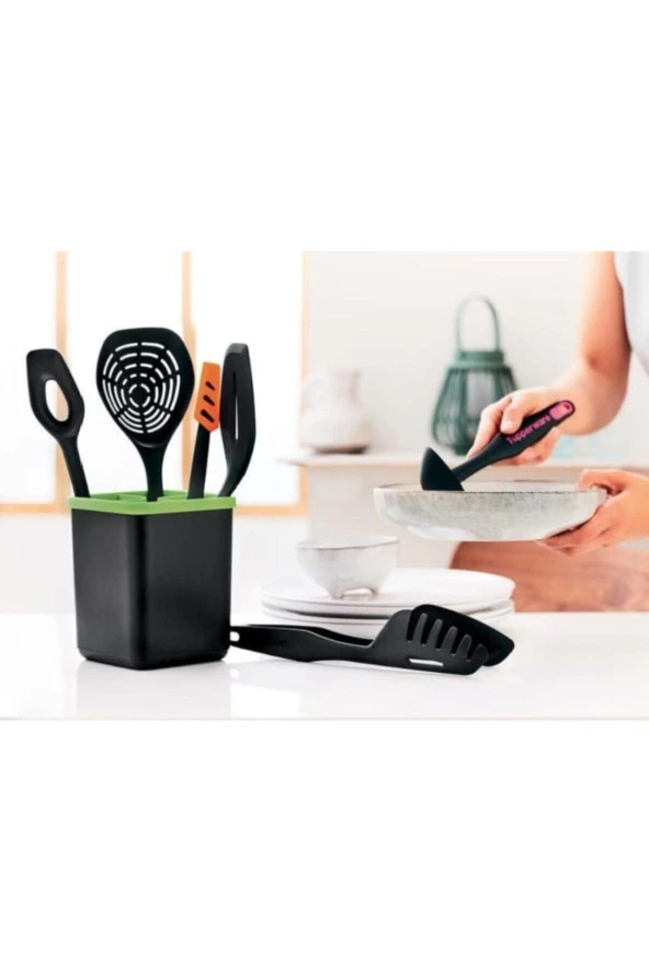 Modern Peri Set ( Kepçe-spatula-maşa-karıştırıcı ) Hsgl ürün görseli 1