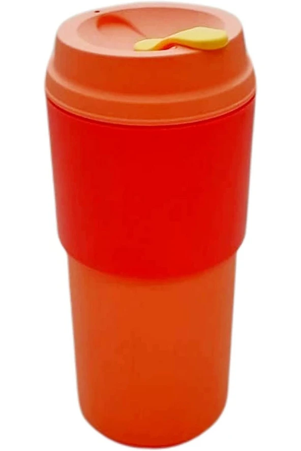 Tupperware to Go Kupa 490 ml Turuncu Kırmızı Termos Kupa Kahve Kupası