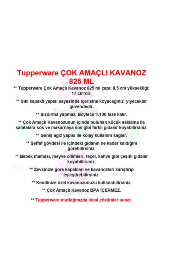 Çok Amaçlı Kavanoz 825 Ml Saklama Kabı Hsgl