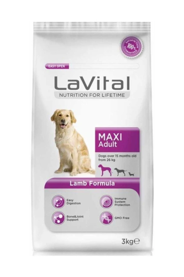 Kuzulu Maxi Adult Köpek Maması 3 Kg