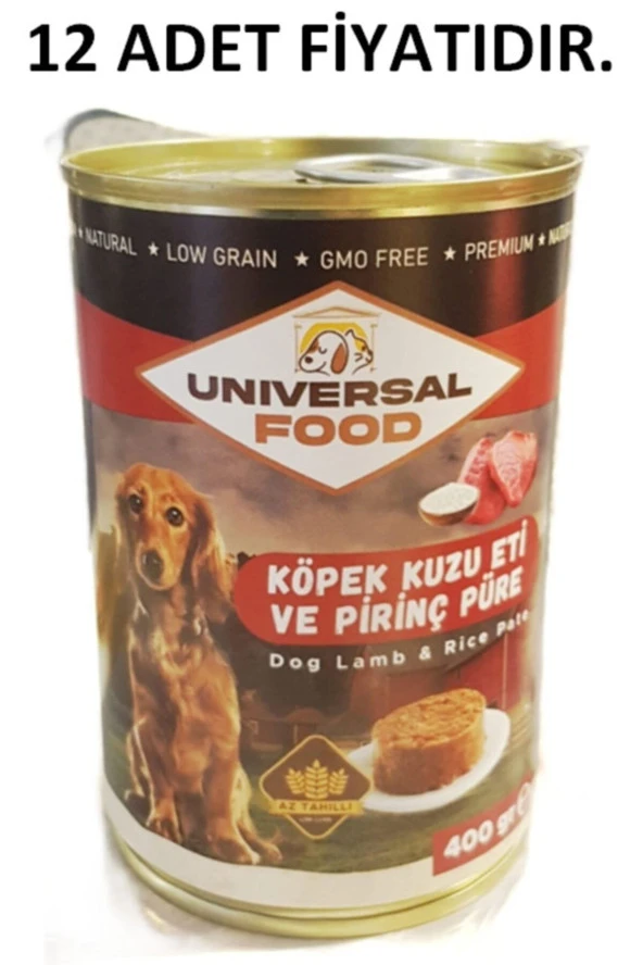 Unıversal Food Köpek Kuzu Etli Pate