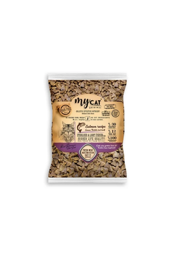 Tahılsız Somon Balıklı Kısırlaştırılmış Kedi Maması (1kg) ürün görseli 1