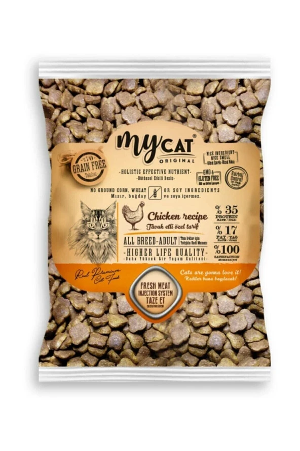 Low Grain Tavuk Etli All Breed-tüm Irklar Için Kedi Maması (1kg)