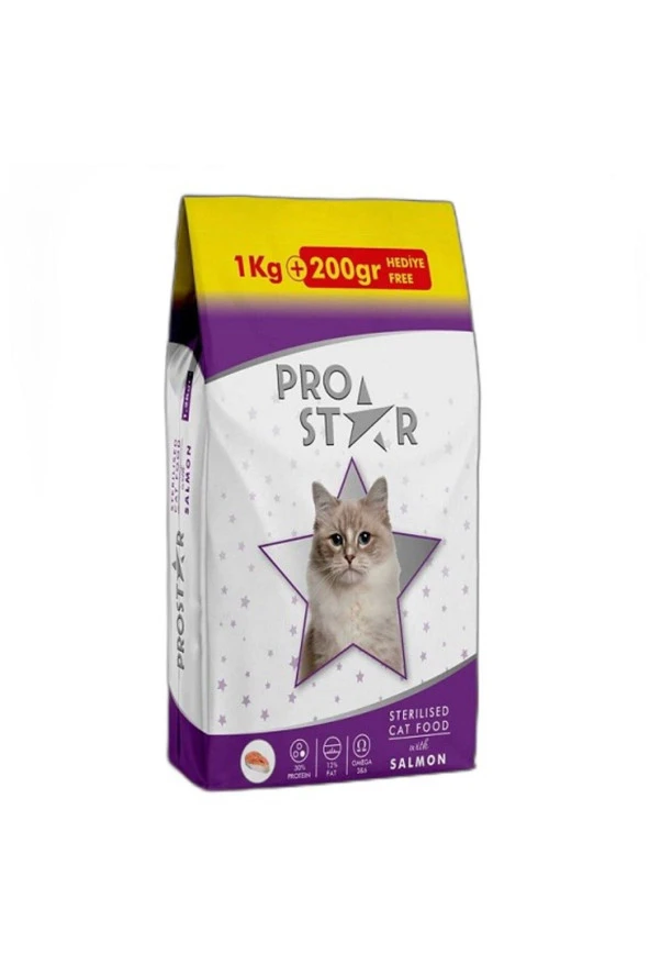 Somon Balıklı Kısır Kedi Maması 1200gr ürün görseli