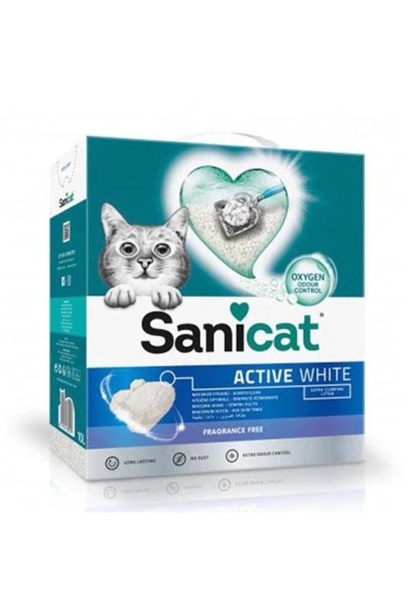 Active White Topaklanan Kedi Kumu Kokusuz 6 Lt