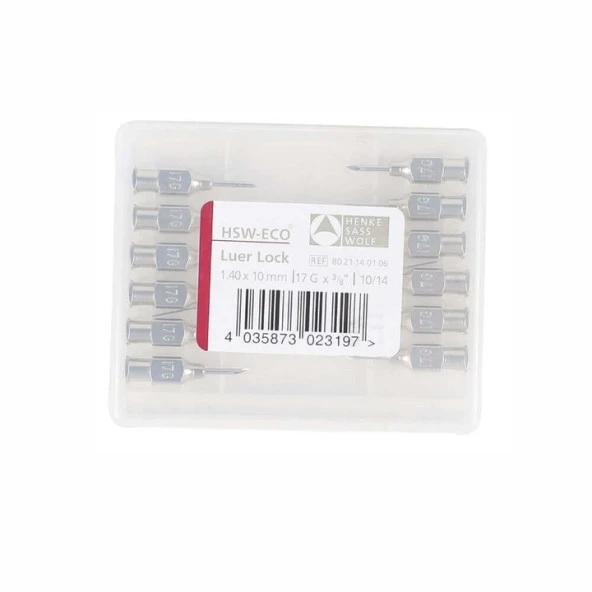 HSW Eco Enjektör İğnesi 1,4 x 10mm (12 adet)