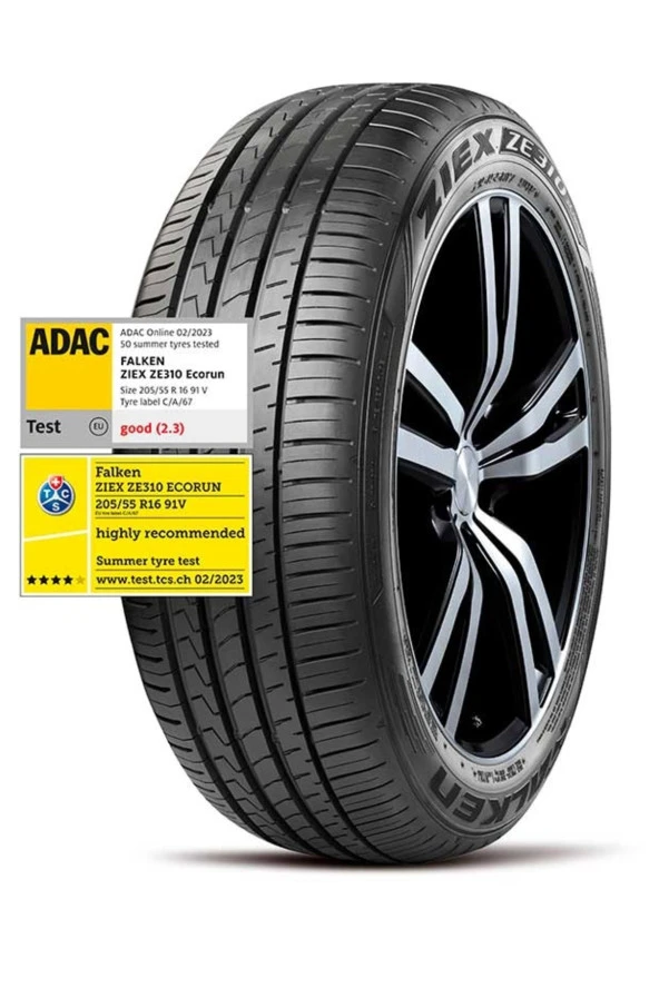 Falken 205 55R16 91V Ziex Ze310 Ecorun Oto Yaz Lastiği (2024) - 3