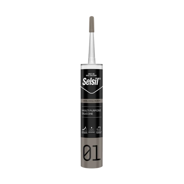 Selsil Silikon 280gr Genel Amaçlı Gri - 2276