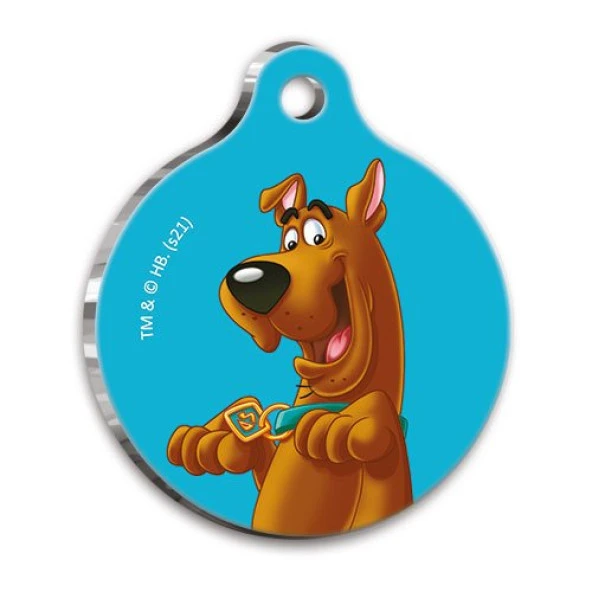 Scooby-Doo Yuvarlak Kedi ve Köpek Künyesi Medium 3 cm ürün görseli 1
