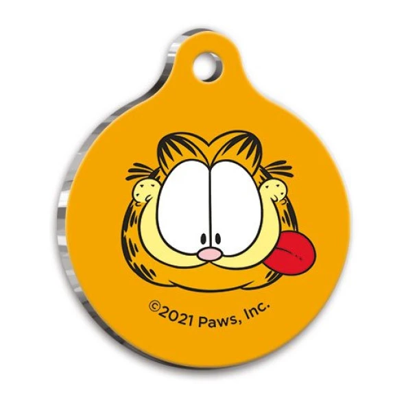 Garfield Yuvarlak Kedi ve Köpek Künyesi Small 2,5 cm ürün görseli 1