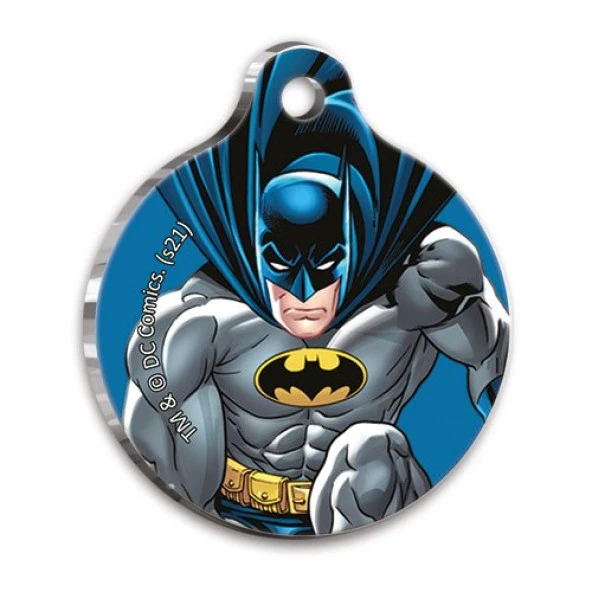 Batman Yuvarlak Kedi ve Köpek Künyesi Small 2,5 cm ürün görseli 1
