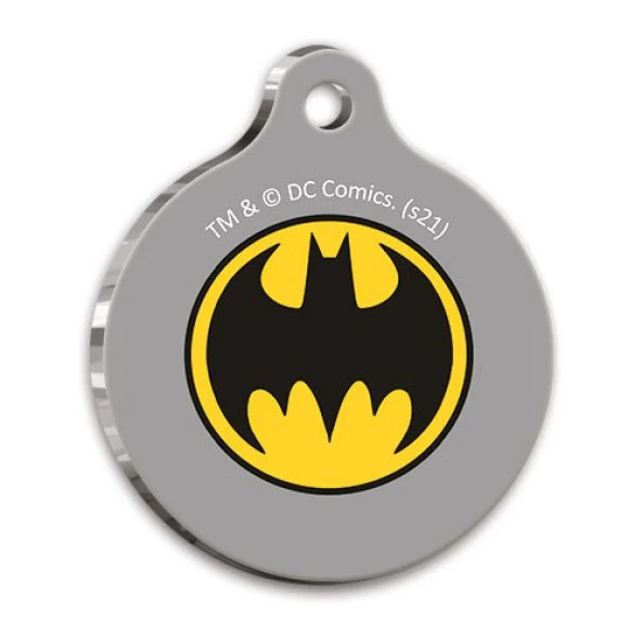 Batman Yuvarlak Kedi ve Köpek Künyesi Large 3,8 cm ürün görseli 1