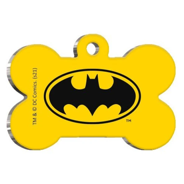 Batman Kemik Şekilli Kedi ve Köpek Künyesi Small 2,1 x 3,1 cm ürün görseli 1