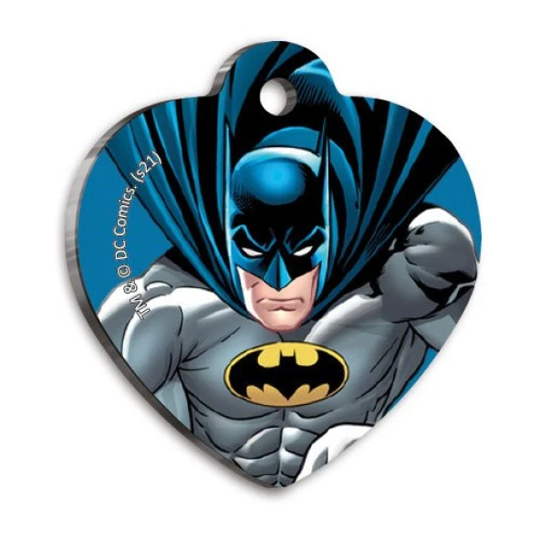 Batman Kemik Şekilli Kedi ve Köpek Künyesi Large 4,2 x 4,5 cm ürün görseli 1