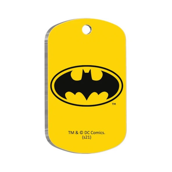 Batman Askeri Şekilli Kedi ve Köpek Künyesi Large 2,9 x 5 cm