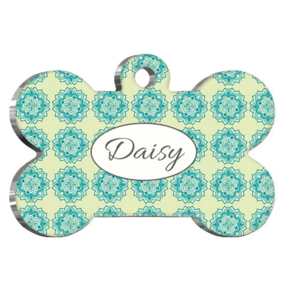 Mandala Desenli Kedi Köpek Künyesi ürün görseli 1