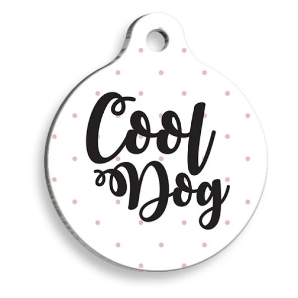 Cool Köpek Yuvarlak Köpek Künyesi ürün görseli 1