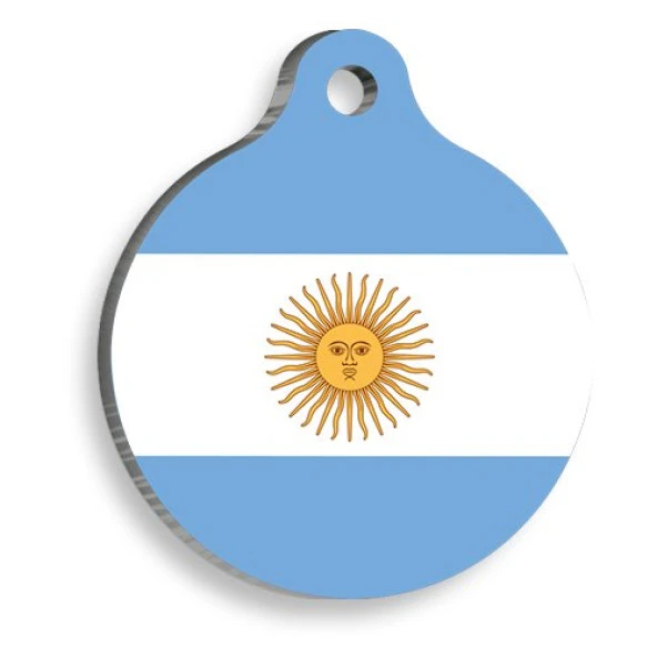 Arjantin Yuvarlak Kedi ve Köpek Künyesi Small 2,5 cm ürün görseli 1