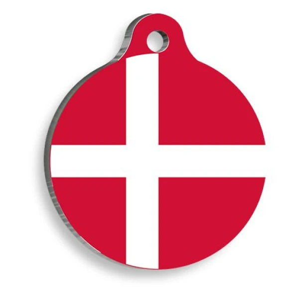 Danimarka Yuvarlak Kedi ve Köpek Künyesi Small 2,5 cm ürün görseli 1