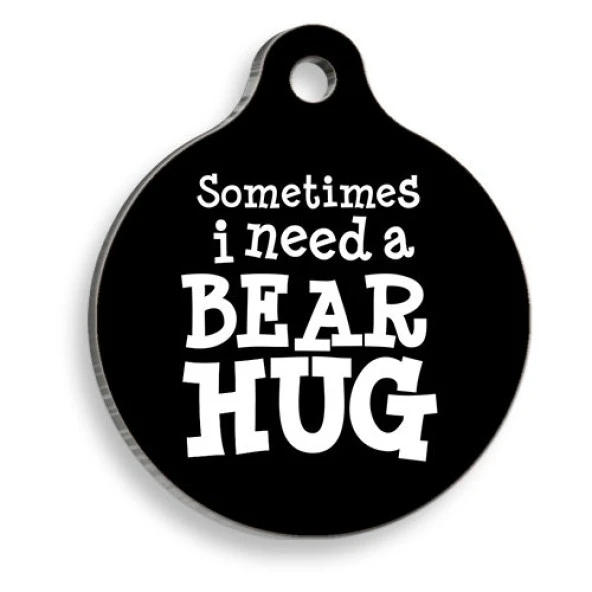 I Need a Hug Yuvarlak Kedi ve Köpek Künyesi ürün görseli 1