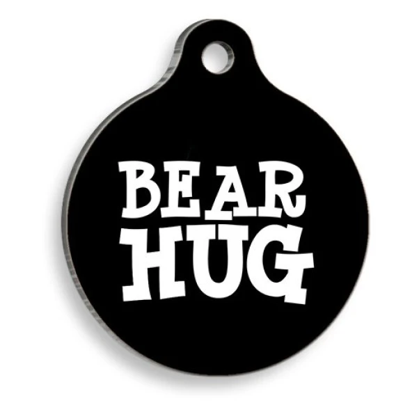 Bear Hug Yuvarlak Kedi ve Köpek Künyesi Large 3,8 cm ürün görseli 1