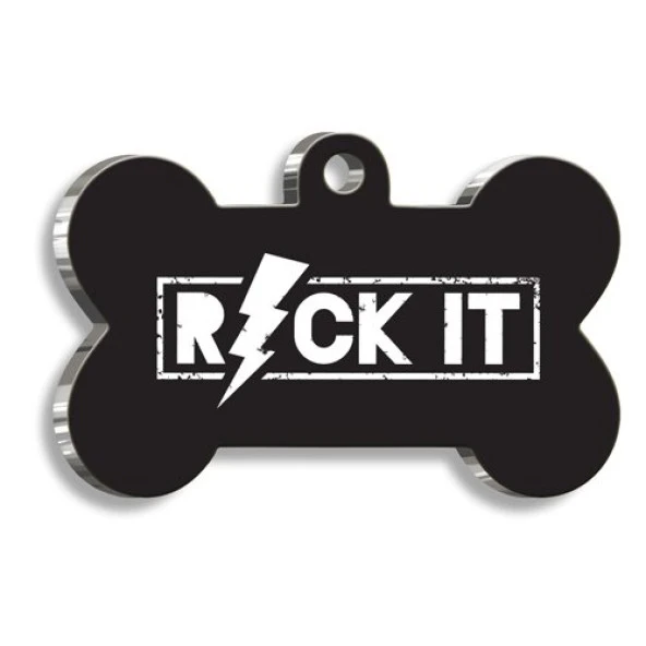 Rock It Kemik Şekilli Köpek Künyesi Small 2,1 x 3,1 cm ürün görseli 1