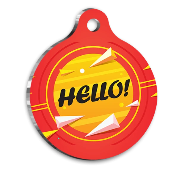 Hello Kedi Köpek Künyesi Small 2,5 cm - 1