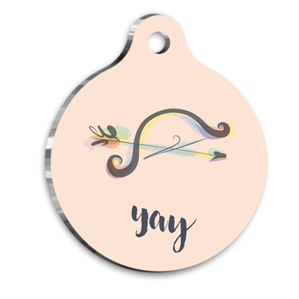 Yay Burcu Kedi köpek Künyesi ürün görseli 1