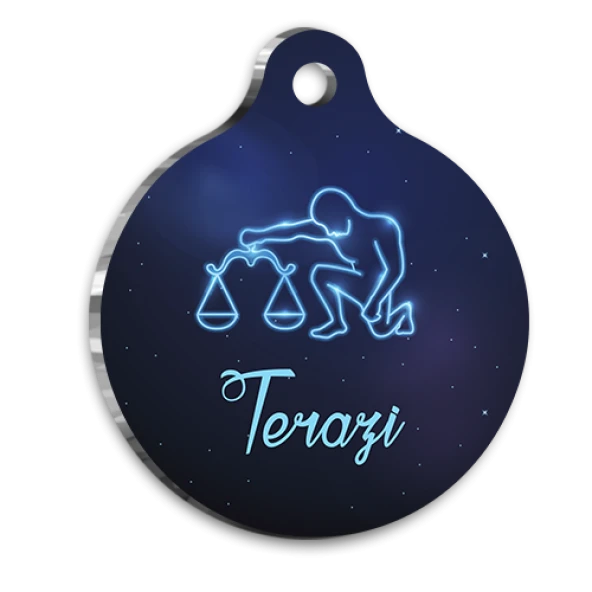 Terazi Burcu Kedi köpek Künyesi ürün görseli 1