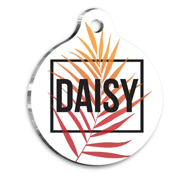 Sonbahar Desenli Kedi Köpek Künyesi Small 2,5 cm ürün görseli 1