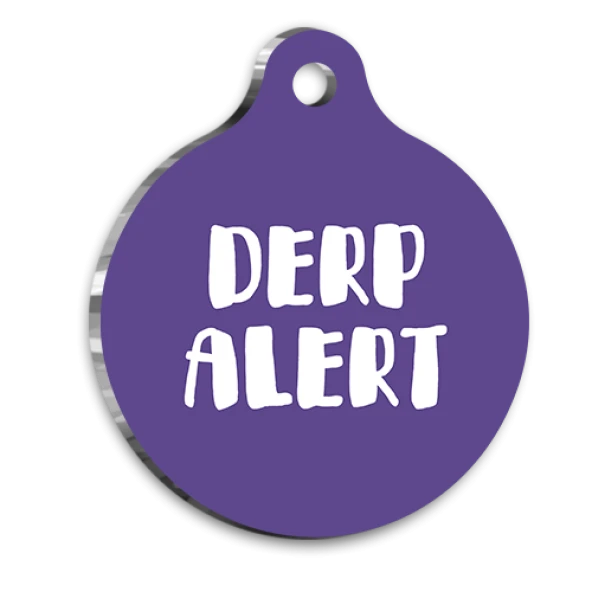 Derp Alert Kedi Köpek Künyesi ürün görseli 1