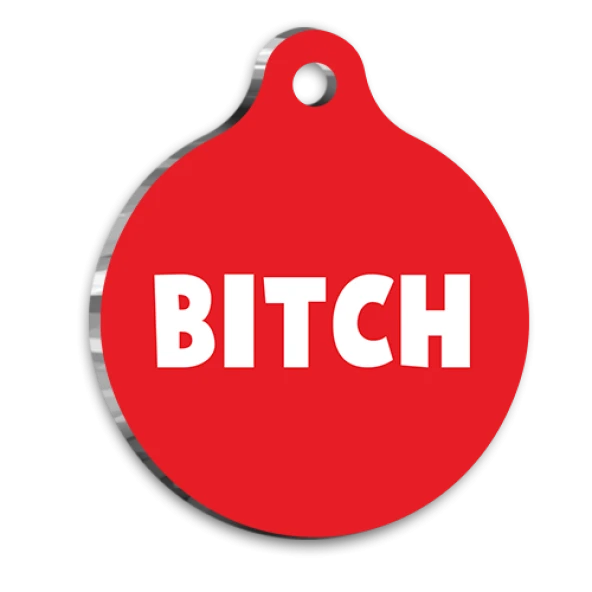 B*tch Kedi Köpek Künyesi XLarge 3,3 x 5 cm ürün görseli 1