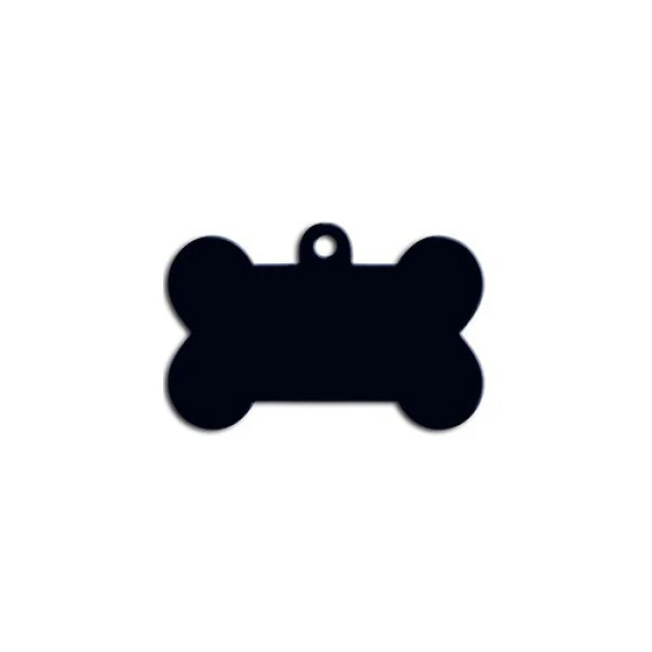 Küçük Kemik Kedi Köpek Künyesi Siyah ürün görseli 1