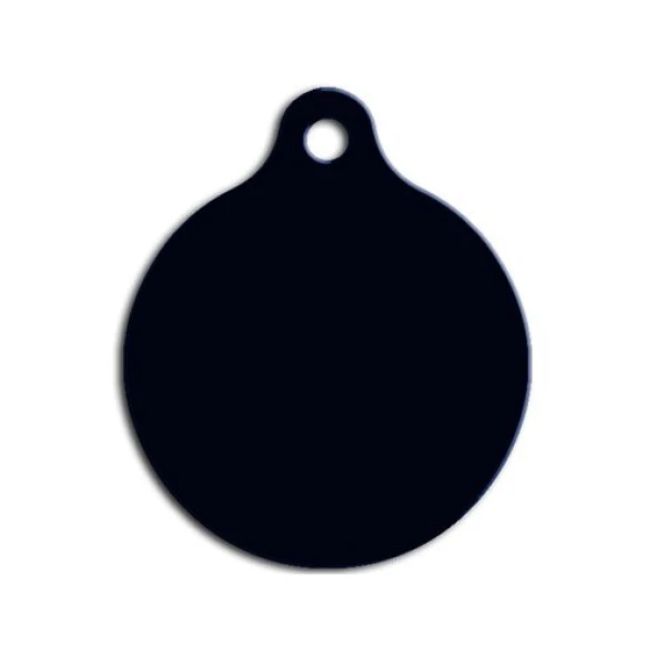 Orta Daire Kedi Köpek Künyesi Siyah ürün görseli 1