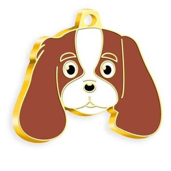 Altın Kaplama Cavalier King Charles Köpek Künyesi ürün görseli 1