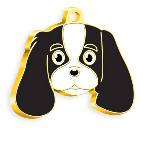 Altın Kaplama Cavalier King Charles Köpek Künyesi (Açılmasın) ürün görseli 1