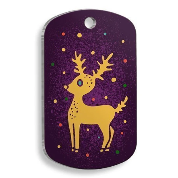 Christmas Serisi Gazelle Asker Kedi ve Köpek Künyesi - 1
