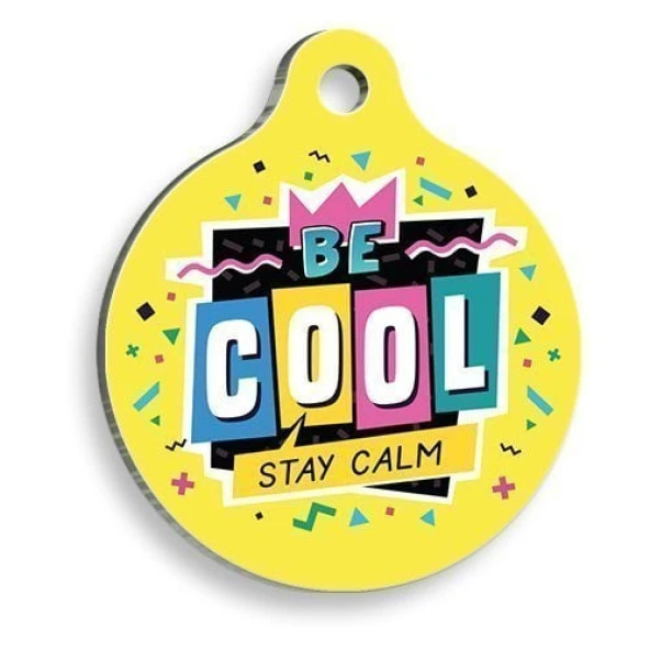 Rahat Ol Yuvarlak Kedi ve Köpek Künyesi Small: 2,5 cm. ürün görseli 1