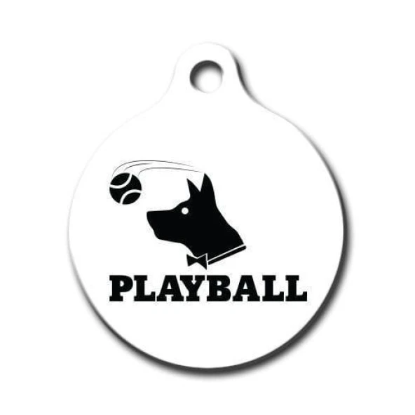 Playball Yuvarlak Köpek Künyesi Small ürün görseli 1