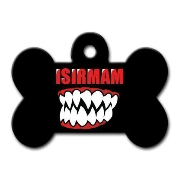 Isırmam Diş Kemik Köpek Künyesi Medium ürün görseli 1