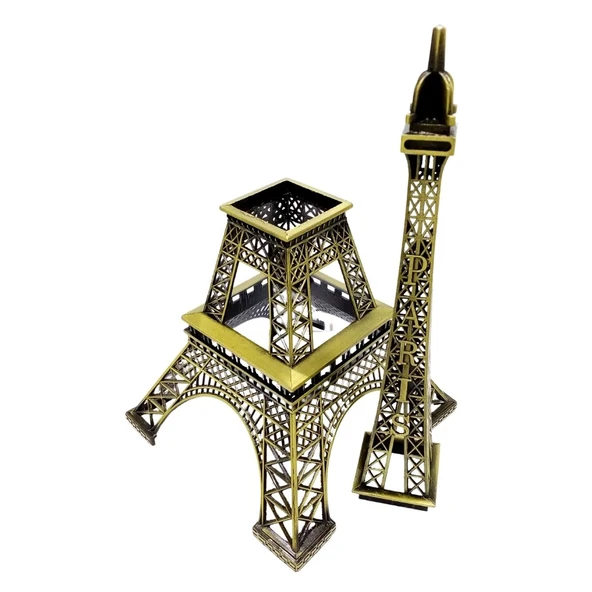 Minyatür Metal Paris Eyfel Kulesi Dekoratif Biblo 48 cm - Resim 4