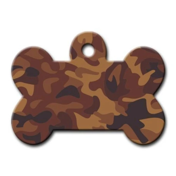 Kızıl Kamuflaj Desenli Kedi Köpek Künyesi ürün görseli 1